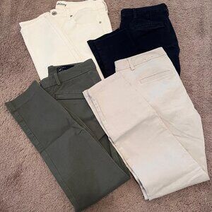 Lot of 4 GAP, Express, JCP Pants sz 2
